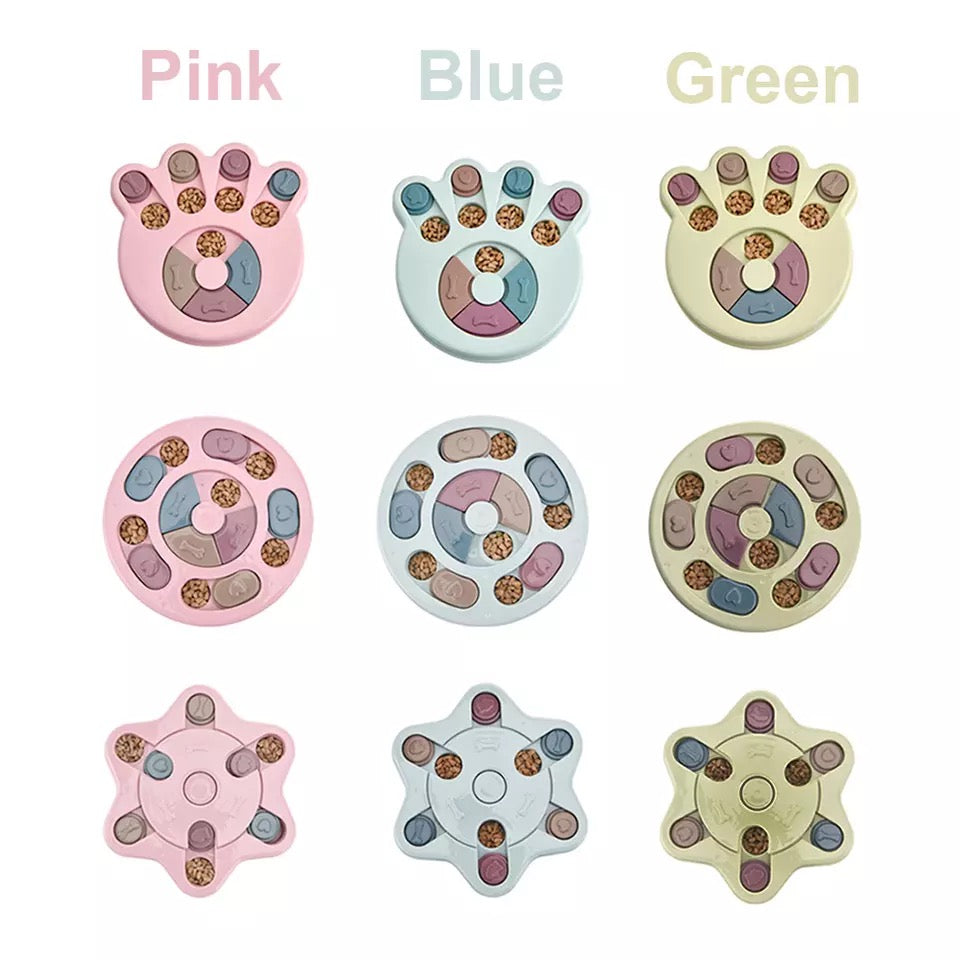 Slow Feeder Bowl IQ Puzzle - Interactive Pet Toy for Dogs and Cats