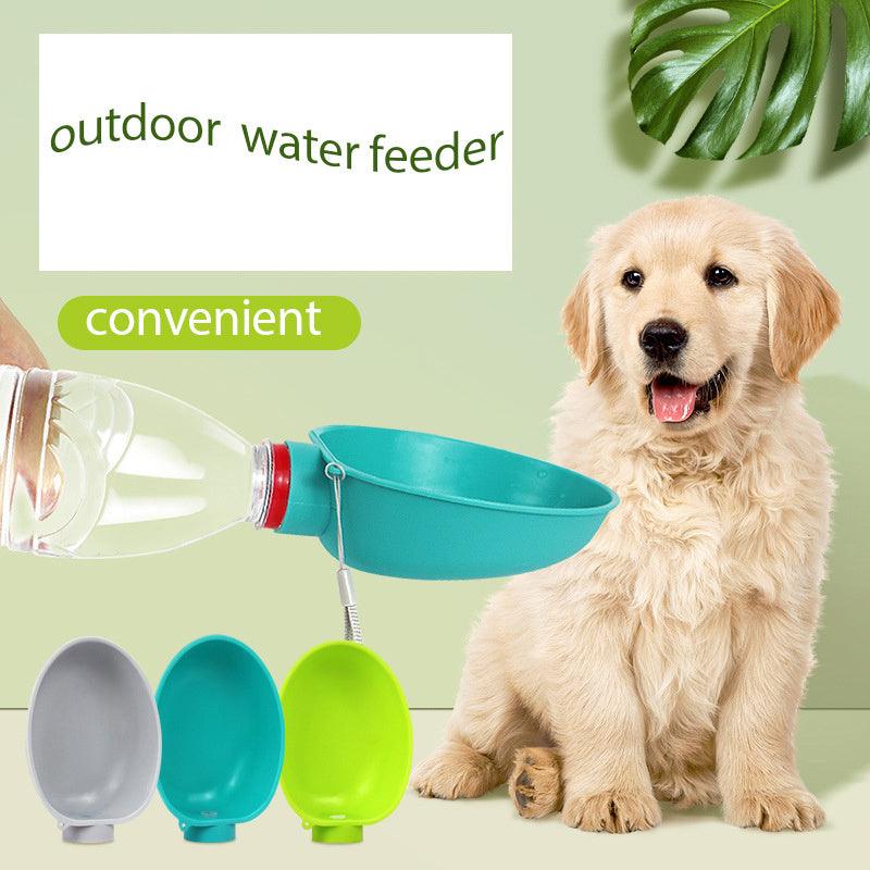 Portable Outdoor Dog Water Feeder – Drinking Bowl for Small Breeds