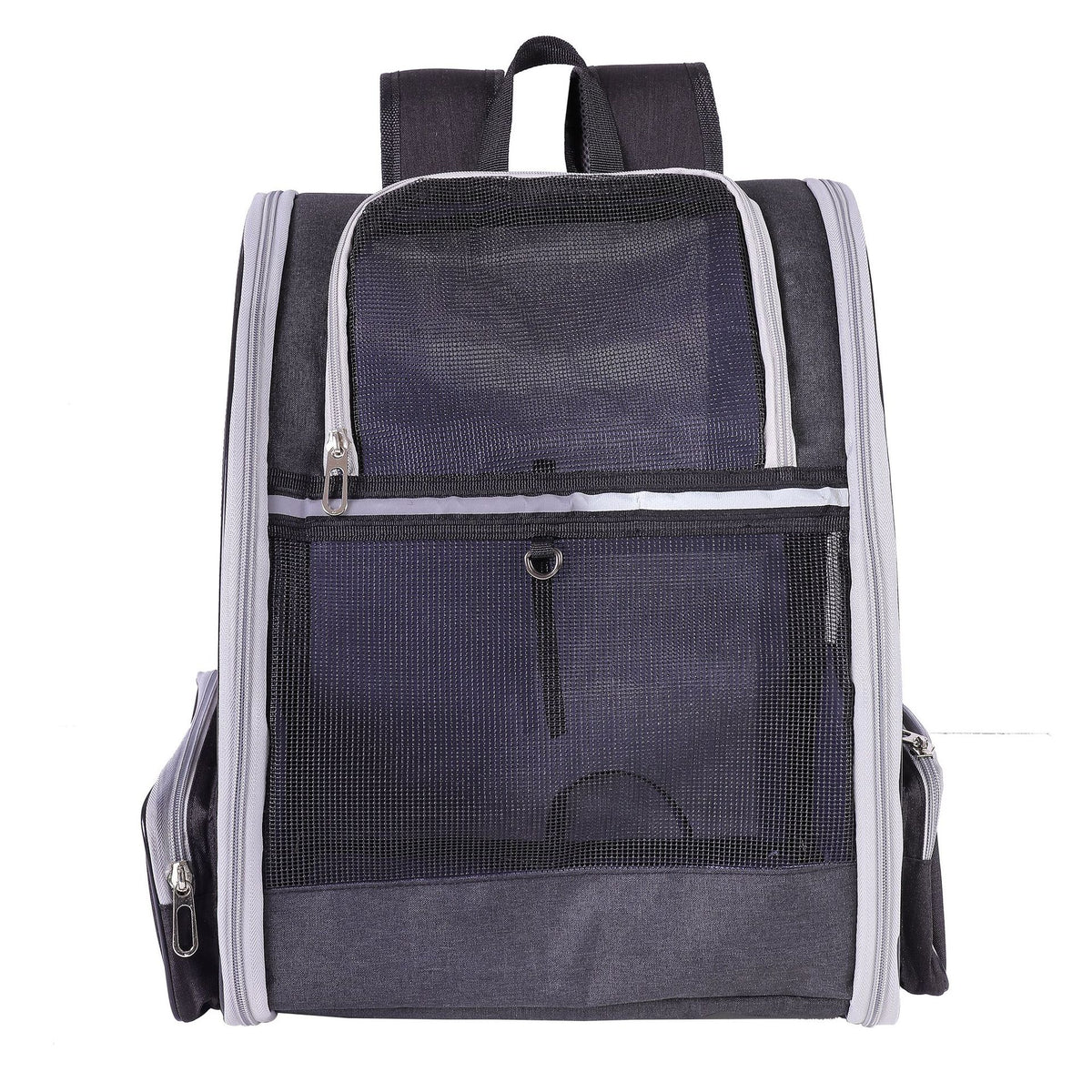Foldable Pet Carrier Backpack — Breathable Oxford Bag for Cats & Small Dogs