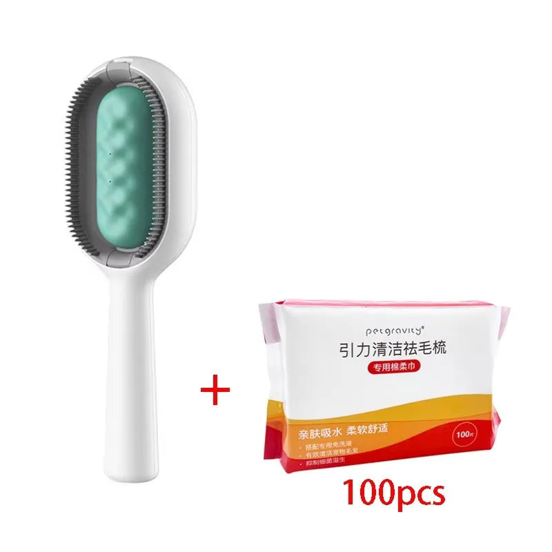Pet Grooming Brush with Water Tank