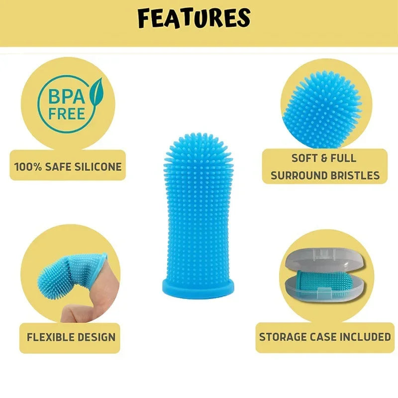Pet Silicone Finger Toothbrush