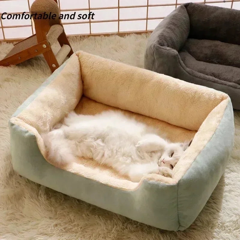 Soft Plush Pet Bed — Cosy Cushion for Cats, Kittens & Small Dogs