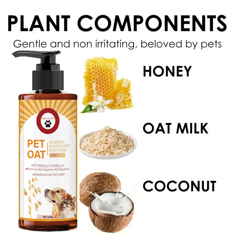 Pet shampoo; Oat Pet Shampoo – Soothing & Moisturising
