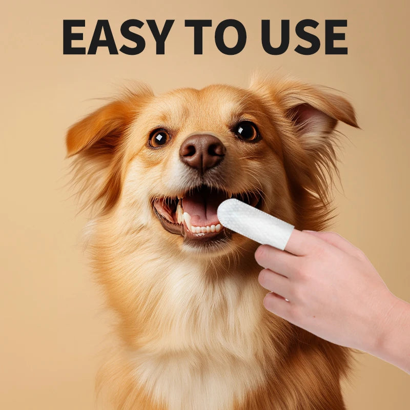 Pet Dental Finger Wipes – 50pcs
