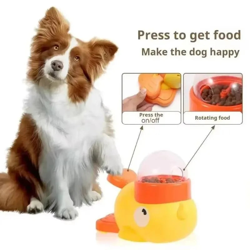 Yellow Duck Dog Toy – Treat Feeder & Chew Toy