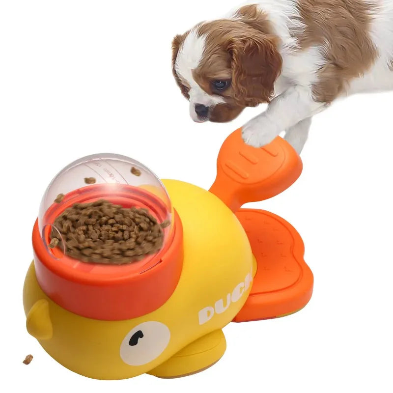 Yellow Duck Dog Toy – Treat Feeder & Chew Toy