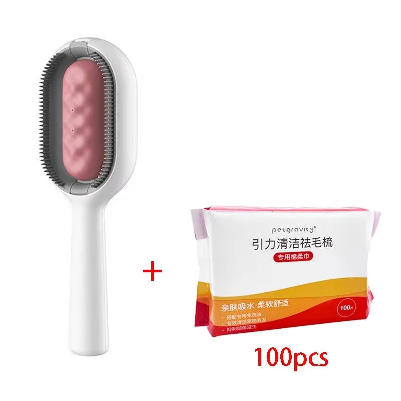 Pet Grooming Brush with Water Tank