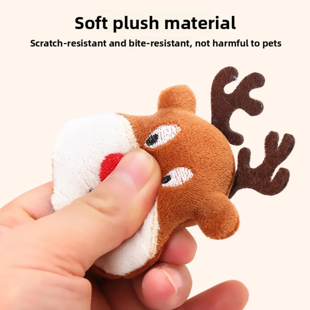 Christmas Plush Pet Toys — Santa, Reindeer & Gingerbread | PetGoodsUK