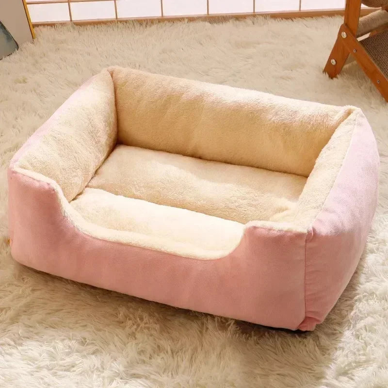 Soft Plush Pet Bed — Cosy Cushion for Cats, Kittens & Small Dogs