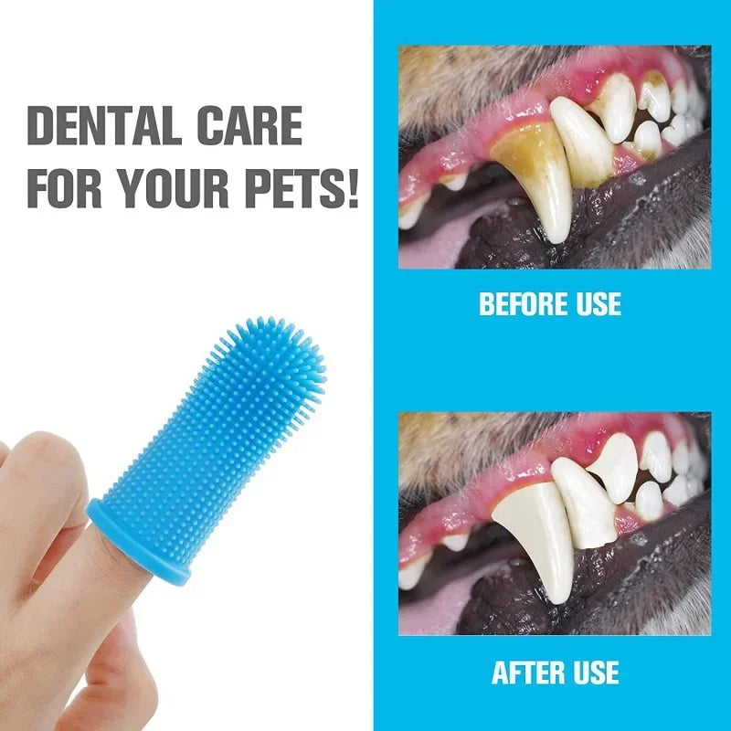 Pet Silicone Finger Toothbrush