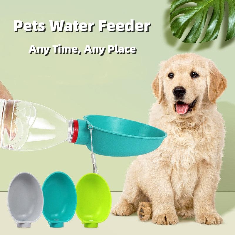 Portable Outdoor Dog Water Feeder – Drinking Bowl for Small Breeds