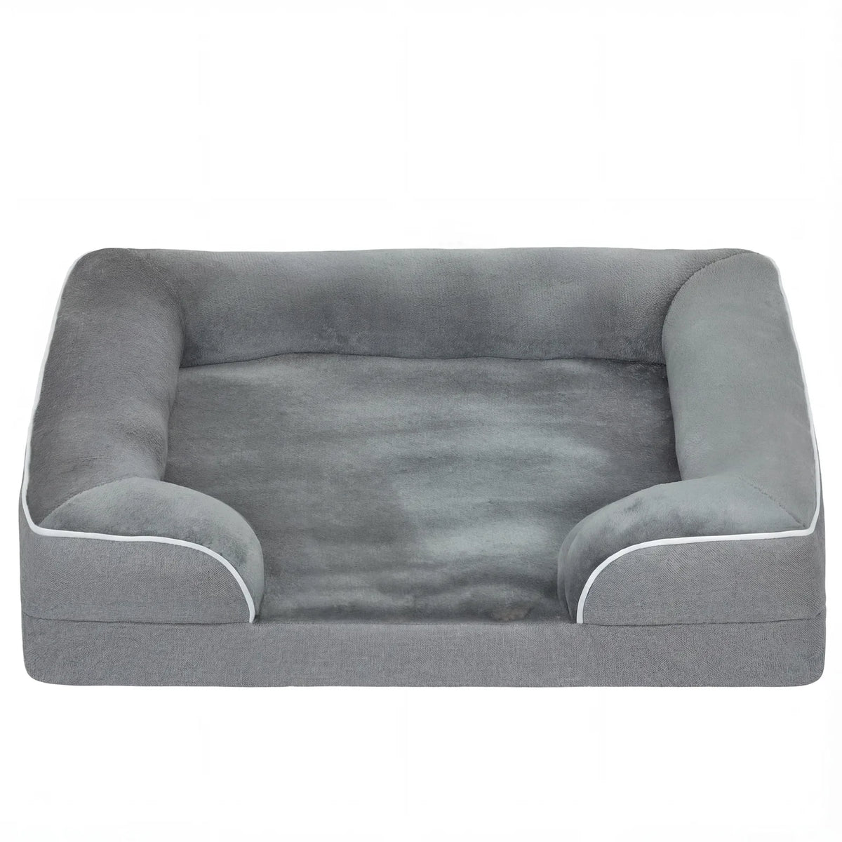PawHut Dog Sofa Bed — Washable Orthopedic Pet Bed, Grey
